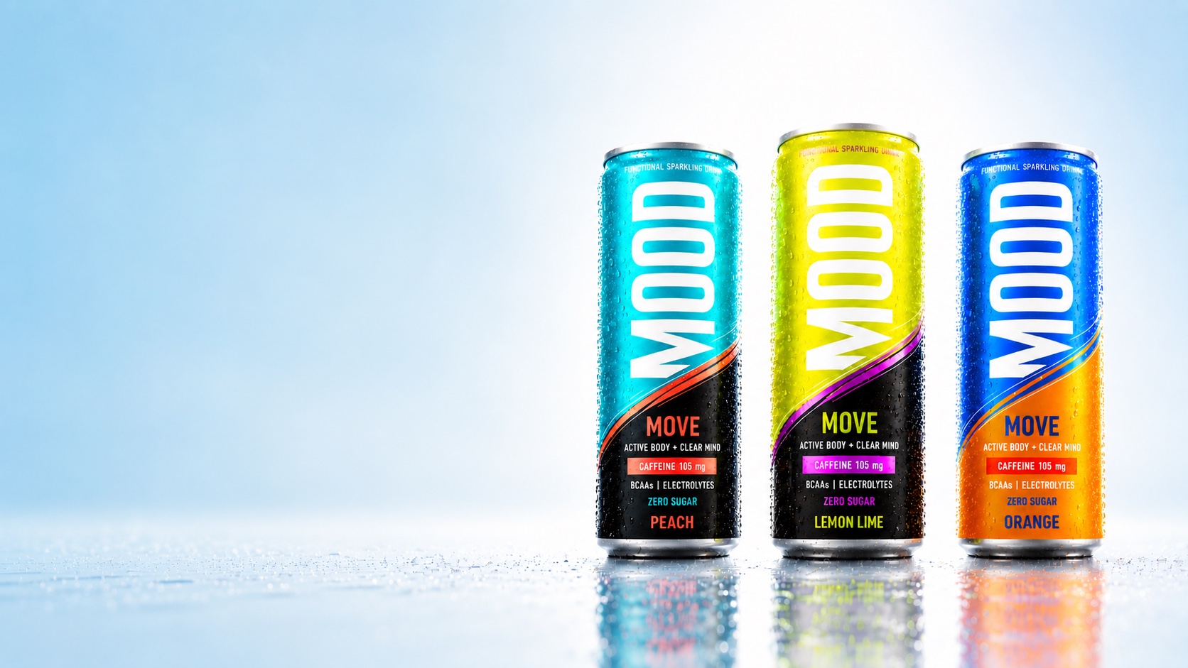 MOOD MOVE Functional Fitness Refreshment – Peach, Lemon Lime und Orange