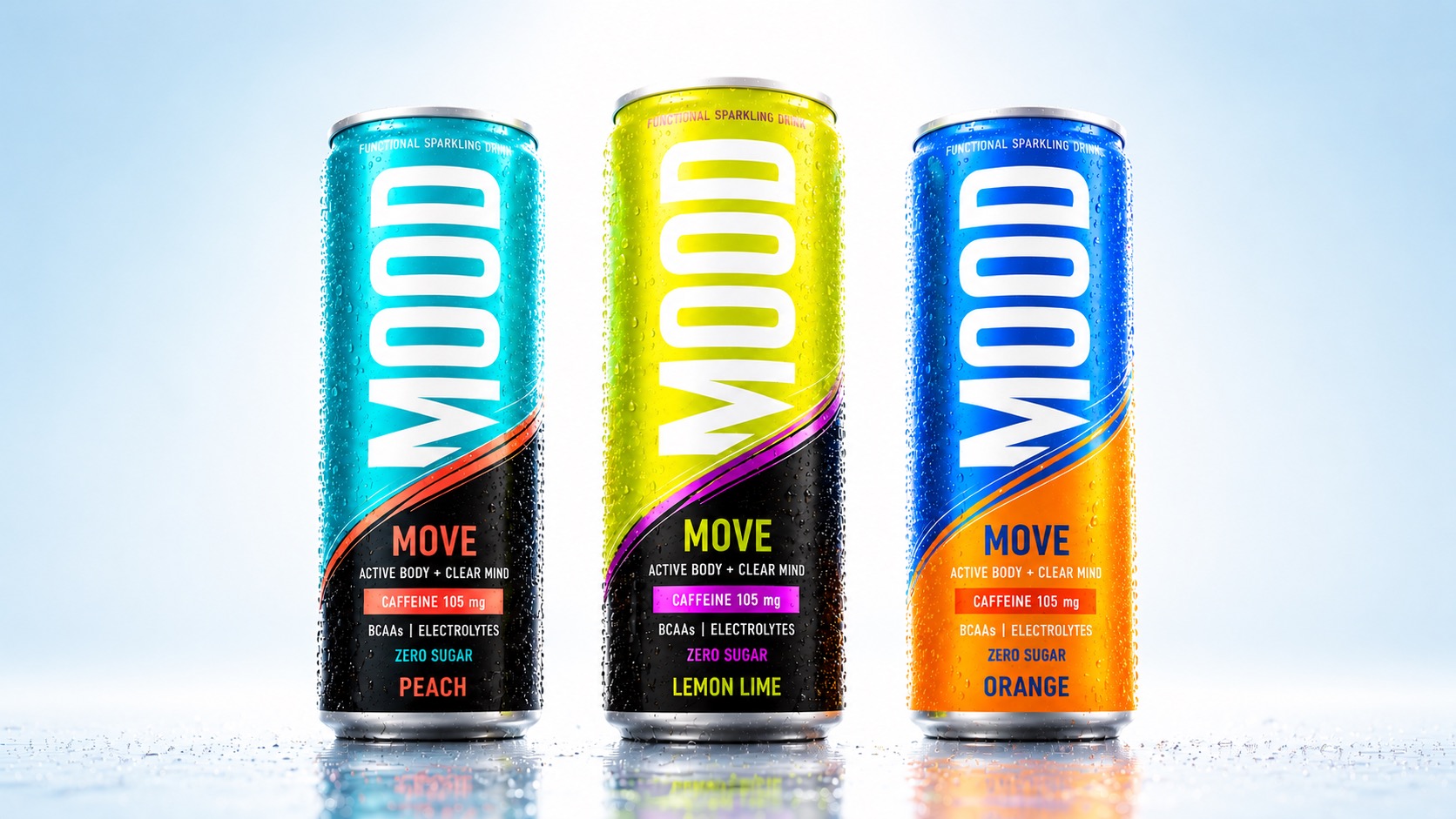 MOOD MOVE Peach, Lemon Lime und Orange als Konzeptvisual